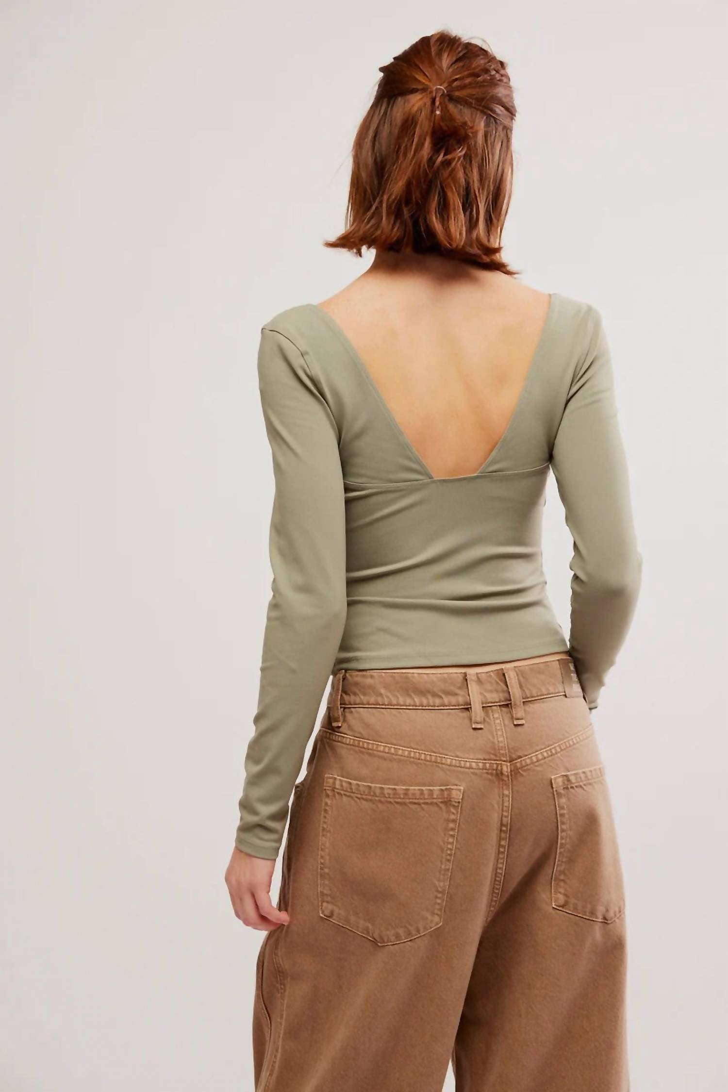Free People - Duo Corset Long Sleeve Top