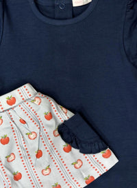 Baby Loren - Girl's Apple Skort Pima Set