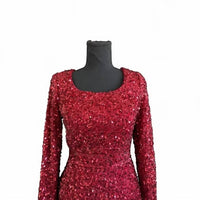 F&P - Women's Long Sleeves Sequin Gown
