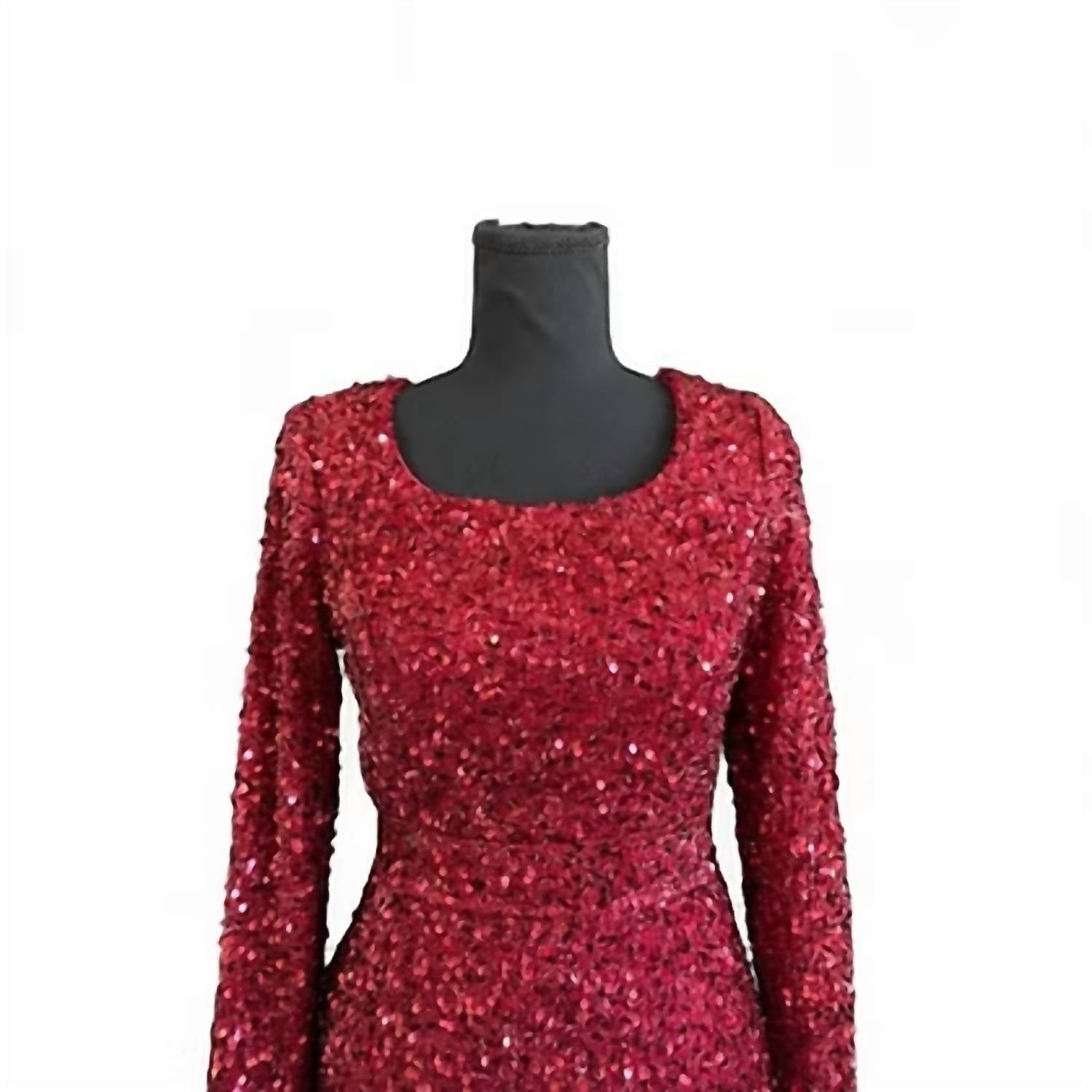 F&P - Women's Long Sleeves Sequin Gown