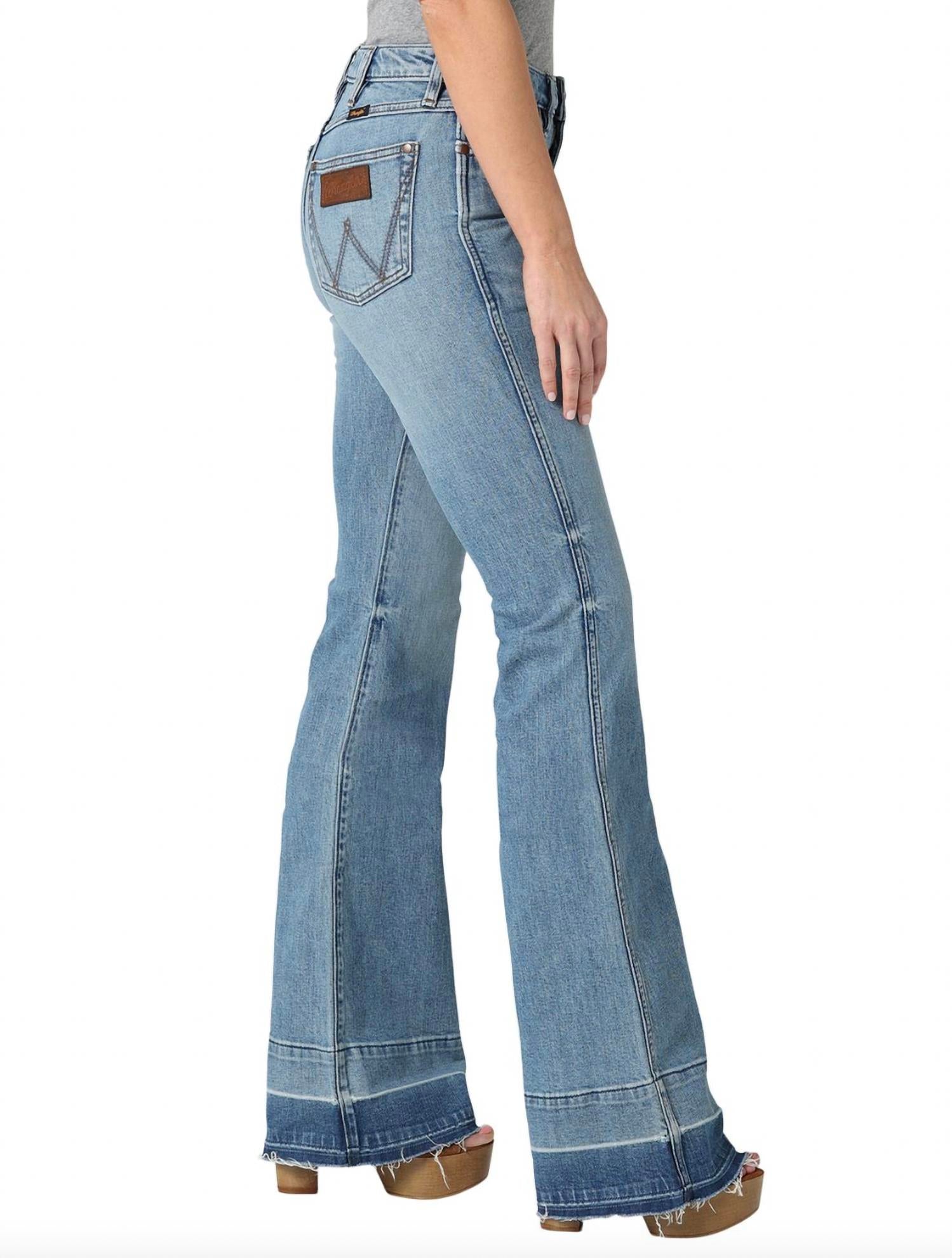 Wrangler - High Rise Retro Green Trouser Jean