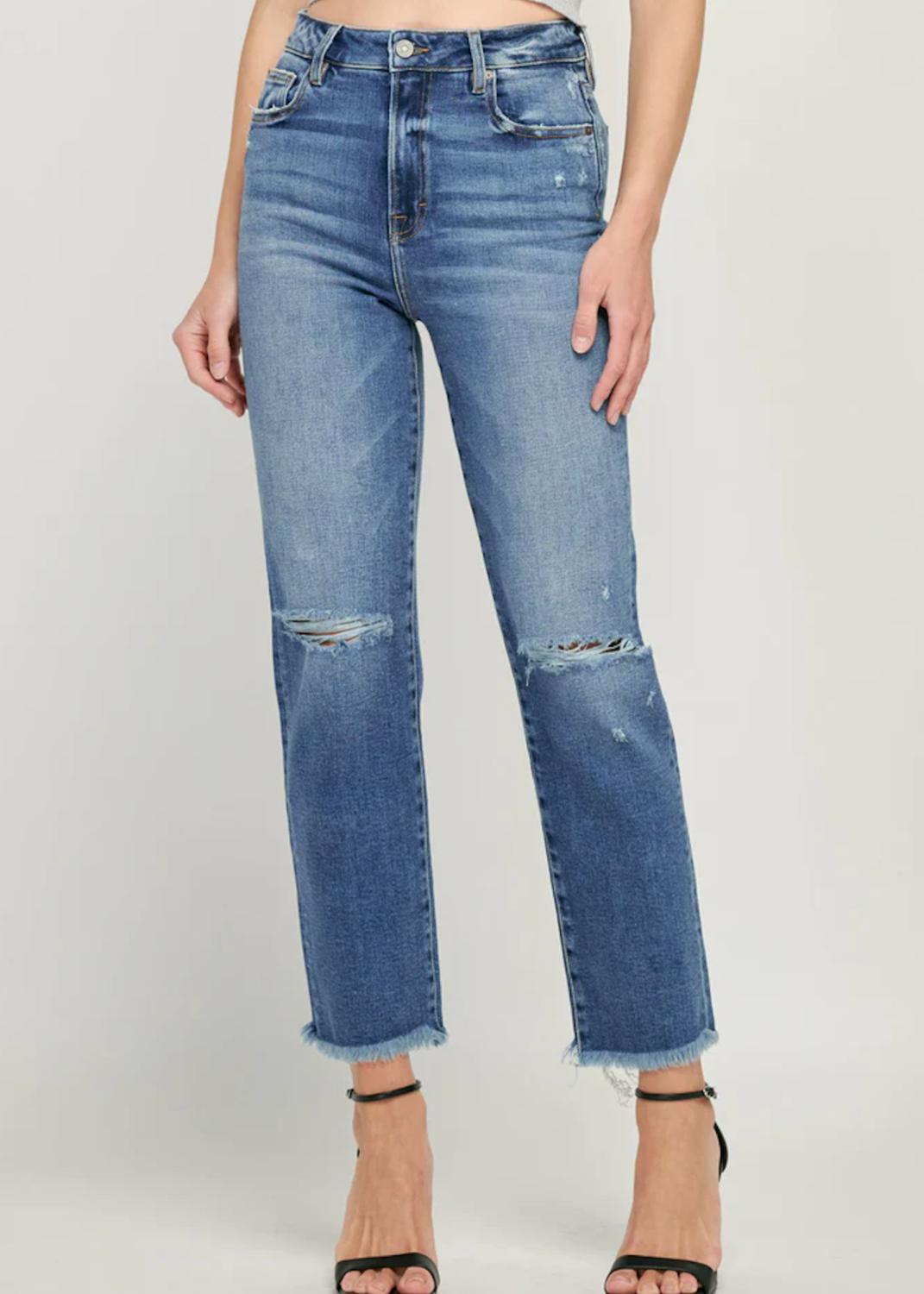 Hidden - Tracey High Rise Straight Leg Jeans