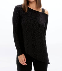 Sympli - One Shoulder Long Sleeve Top