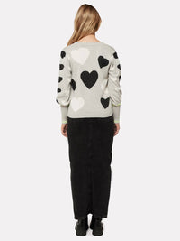 Brodie Cashmere - I Heart You Long Sleeve Cardigan