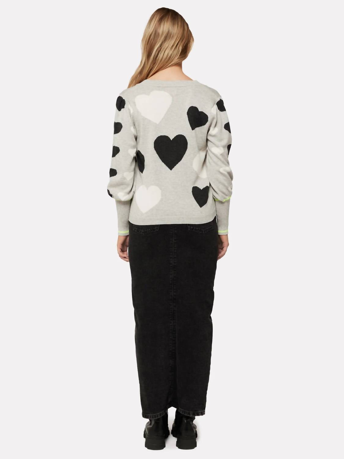 Brodie Cashmere - I Heart You Long Sleeve Cardigan
