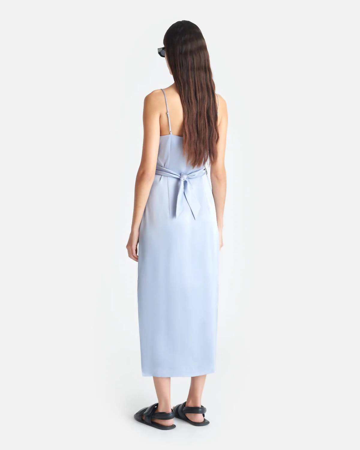 Nanushka - Women's Sayan Draped Slip Satin Midi Dress