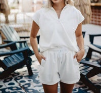 Katydid - Quarter Zip Top Scuba Short Set