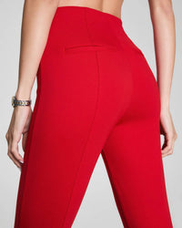 Spanx Ponte Micro Flare Pant in red - women's pants - view 5
