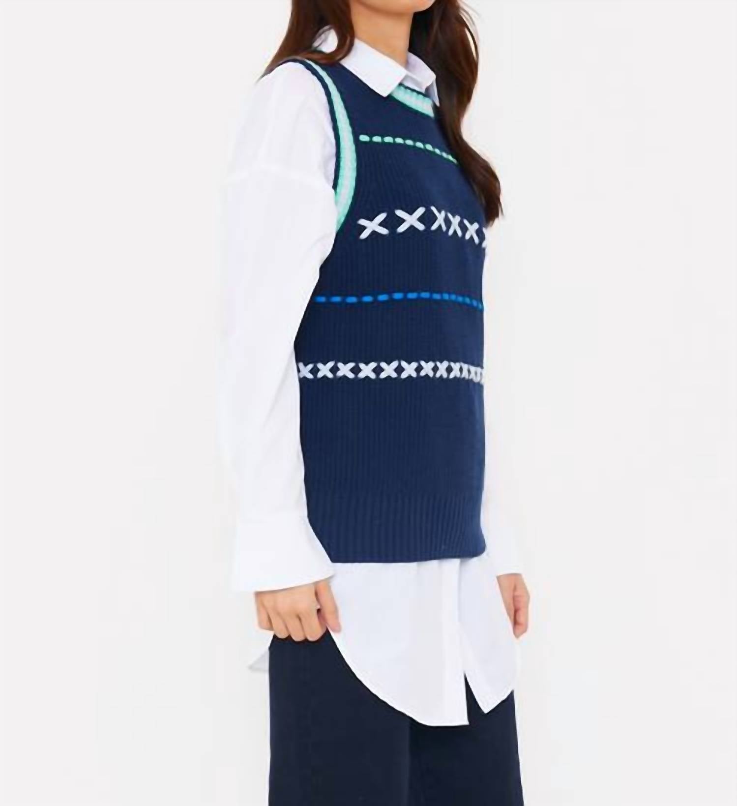 Brodie Cashmere - Parker Stitched Vest
