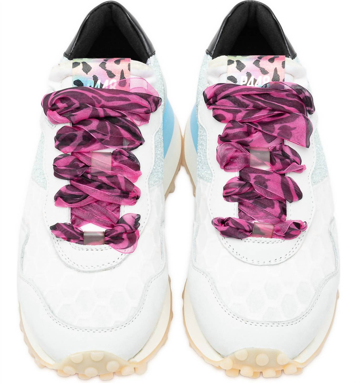 P448 WOMEN'S CANCUN SNEAKER in glitter pearl - women's sneaker - view 5