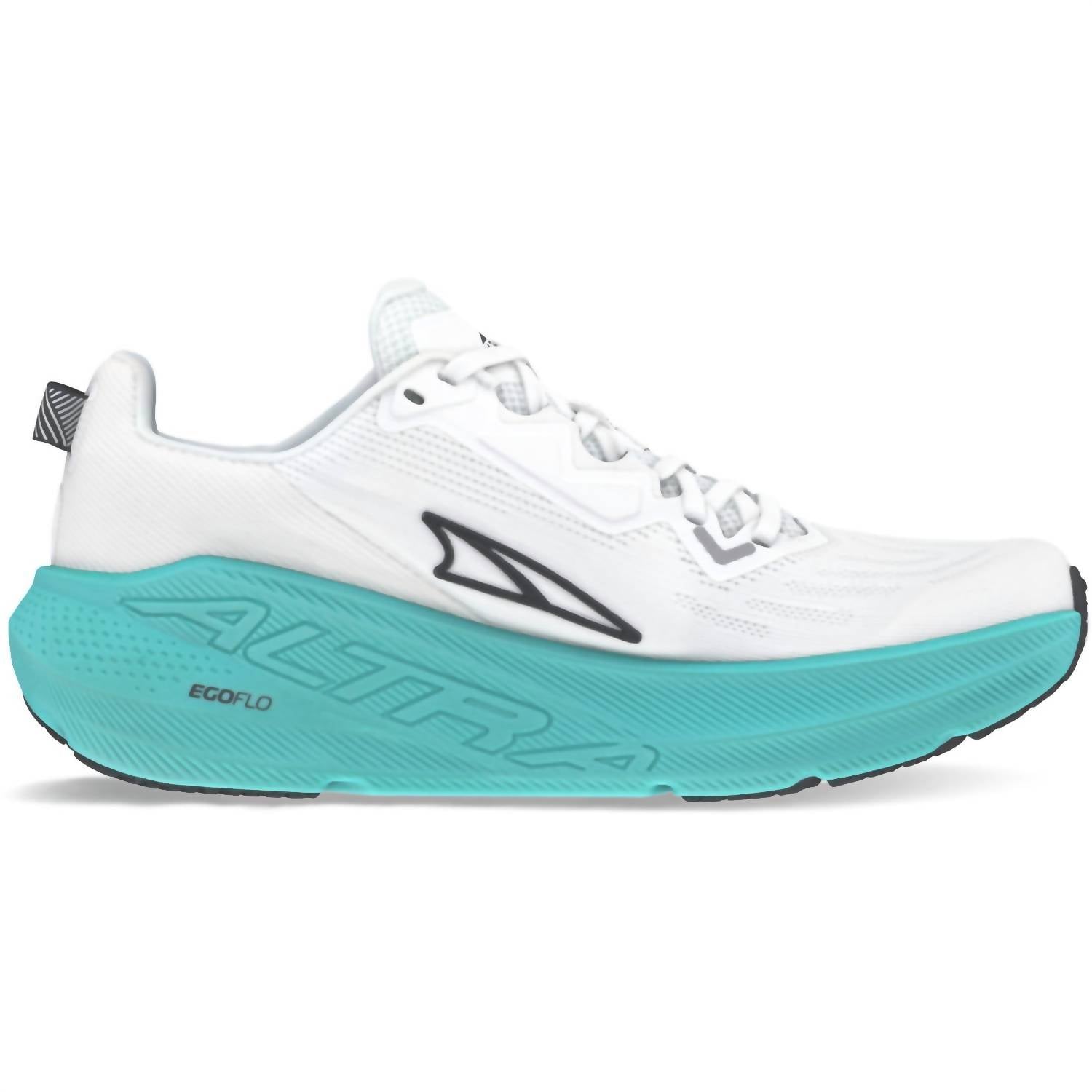 ALTRA Women's Fwd Via Shoe in white green - women's shoe - detail view