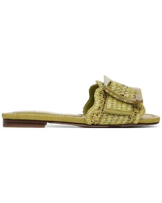 Sam Edelman - Women's Bambi Raffia Buckle Slide Sandals