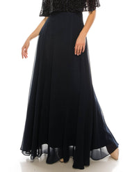 Aidan Mattox - Beaded Cape A-line Evening Dress