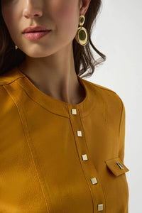 Joseph Ribkoff - Long Sleeve Faux Suede Jacket