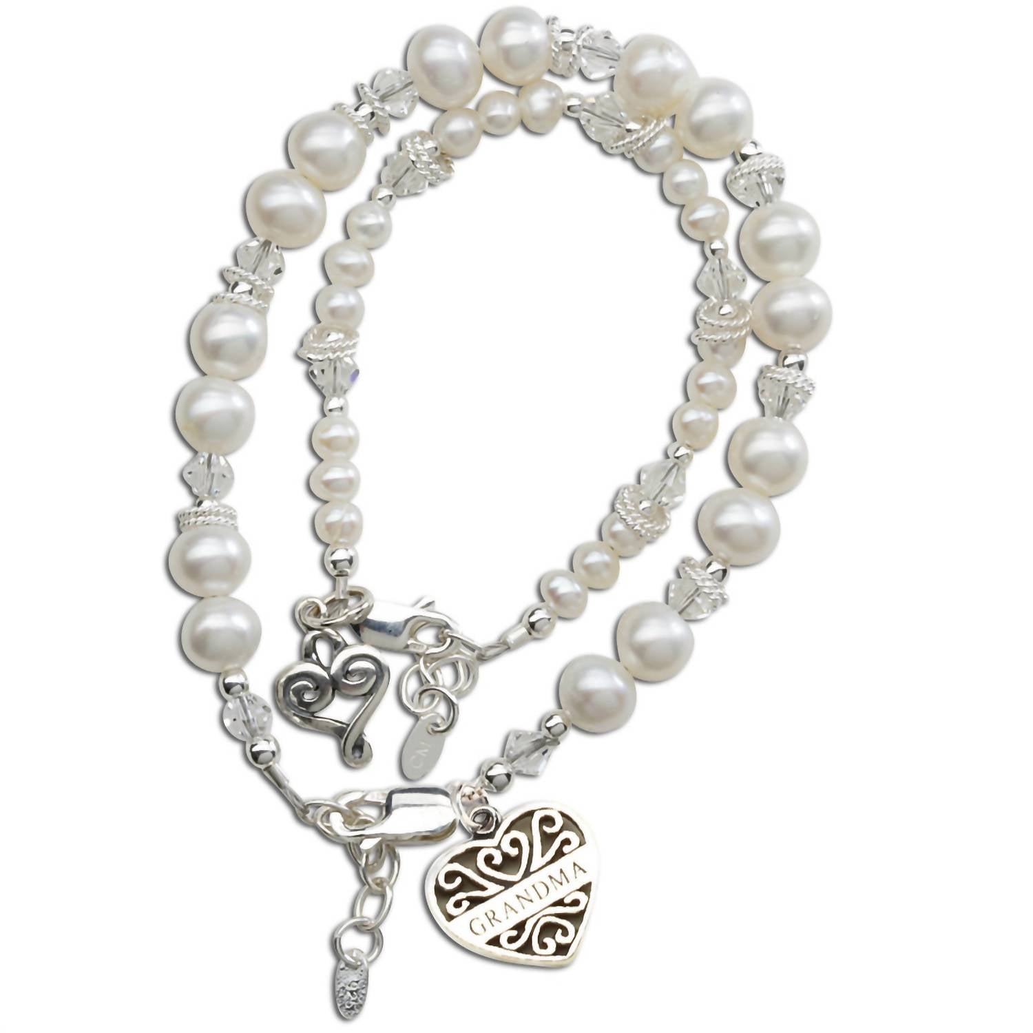 Cherished Moments - Grandma And Me Freshwater Pearl Bracelet Set