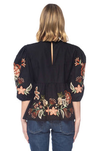 Tolani - Uri Embroidered Blouse