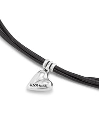 Unode50 - Leather Bracelet With A Heart Charm