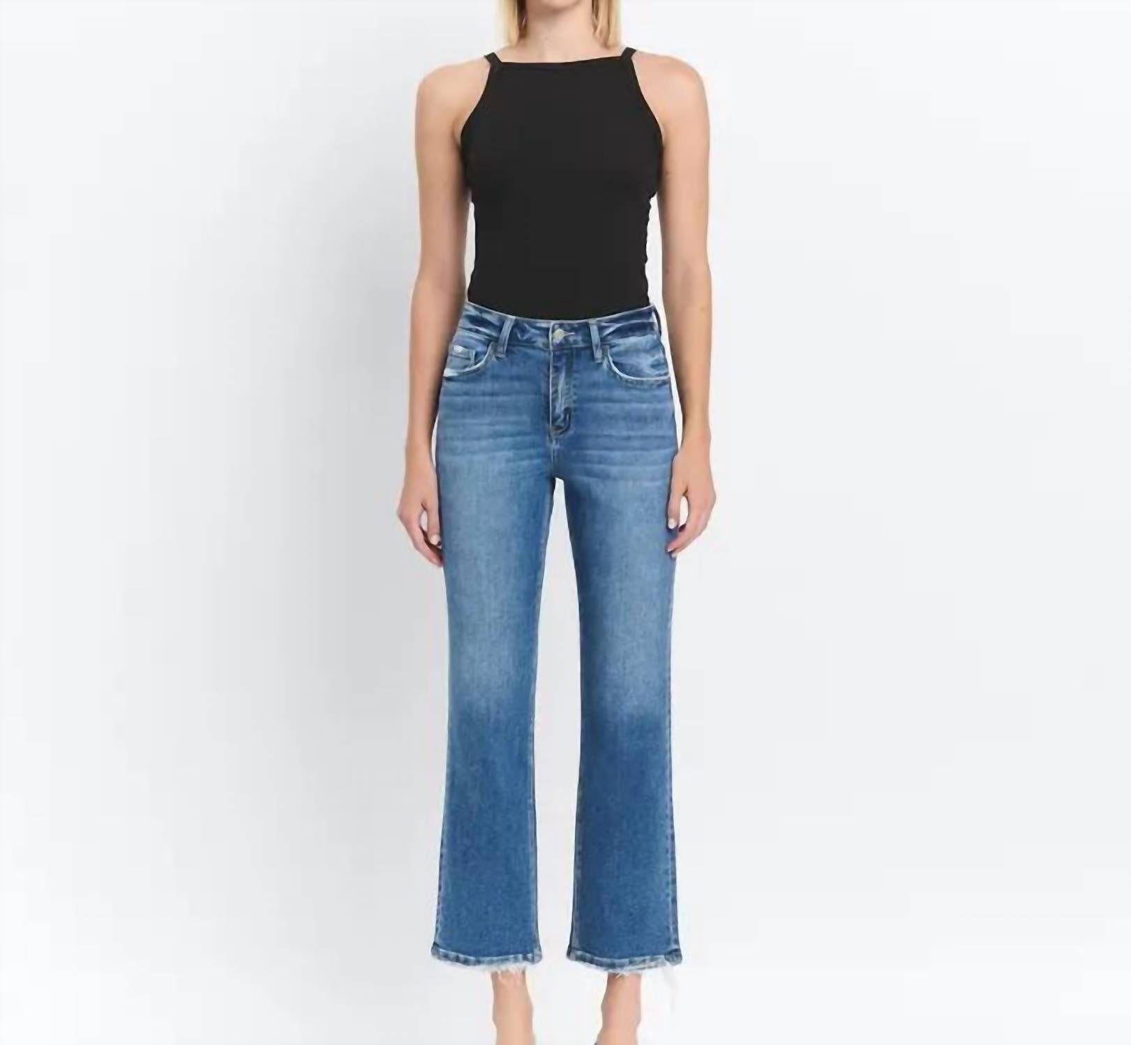 Vervet By Flying Monkey - High Rise Ankle Straight Jeans