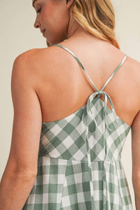 Mustard Seed - Miranda Tie Front Gingham Midi Dress