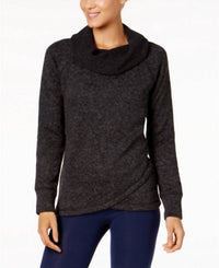 Ideology - Cowl-neck Cross-over Hem Pullover Top