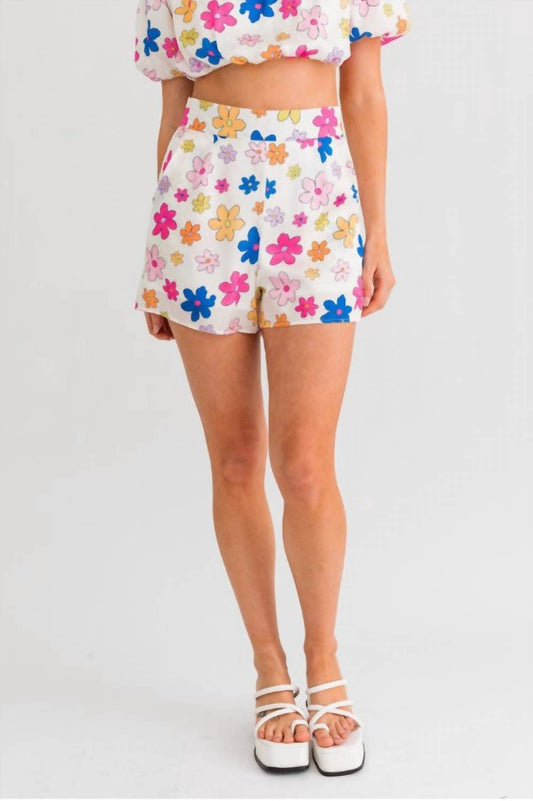 Le Lis - Multi Color Floral Shorts