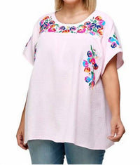 See And Be Seen - On The Border Embroidered Top