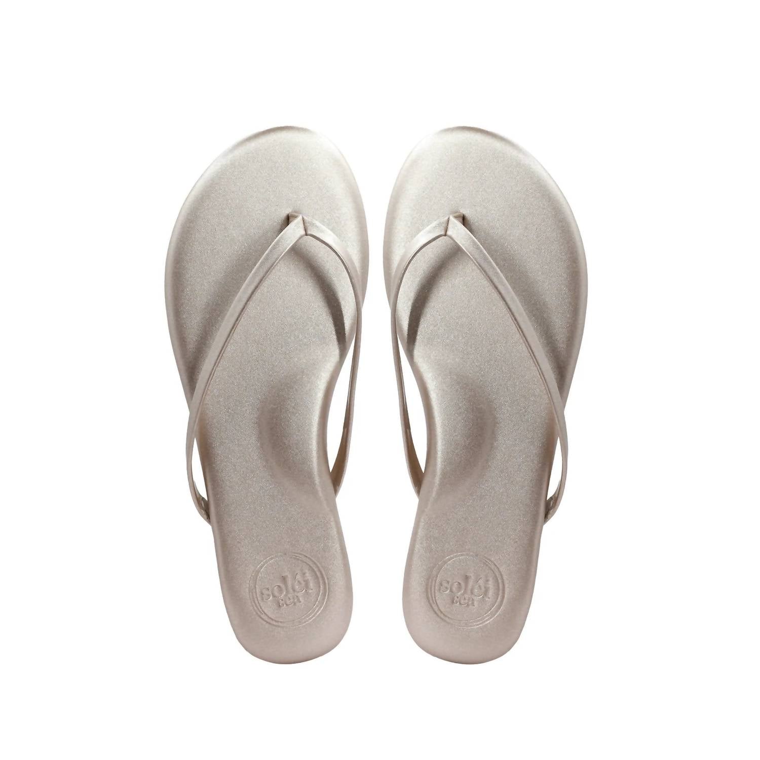 solei sea Women's Indie Classic Flip-flop Sandal in metallic elton - women's sandal - alternate view