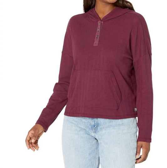 Toad&Co - Foothill Pointelle Long Sleeve Hoodie Top