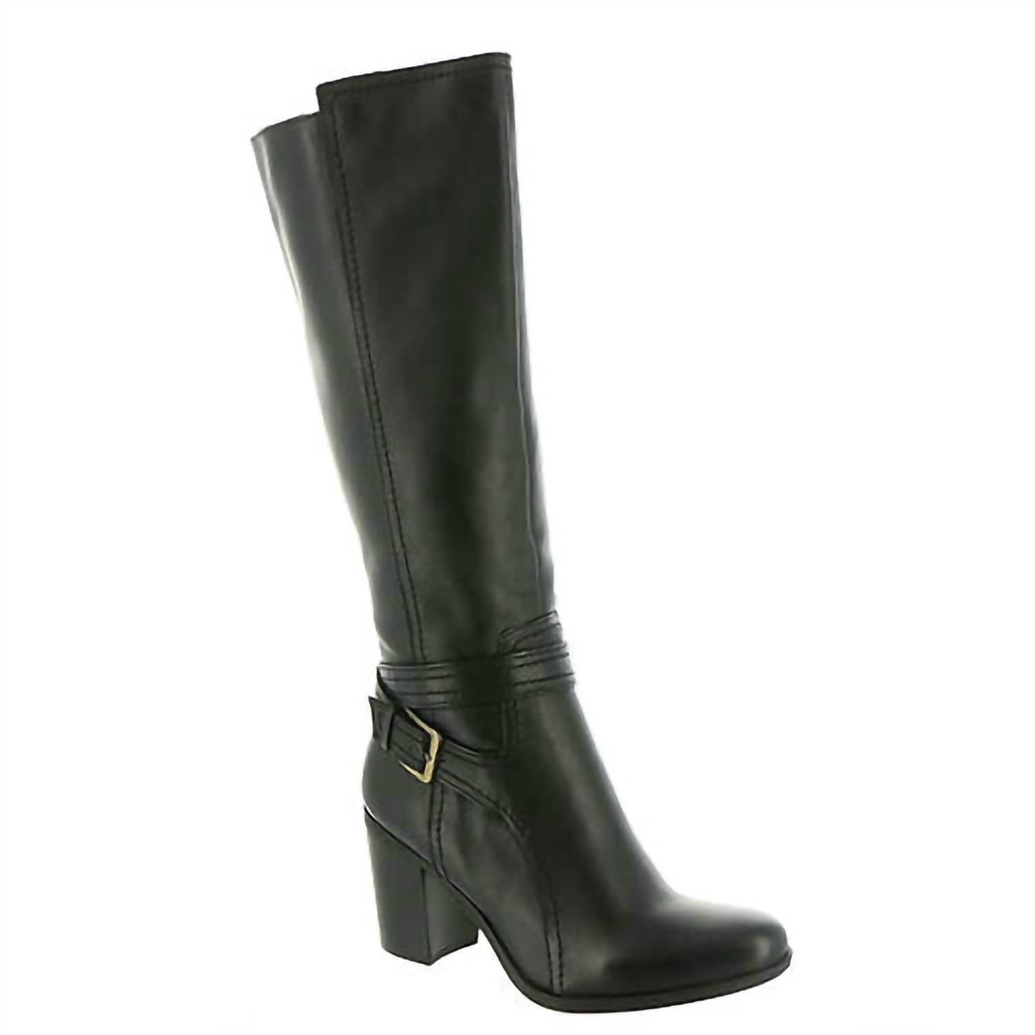 Naturalizer Women's Kelsey Wide Calf Riding Boot in black - women's shoe
