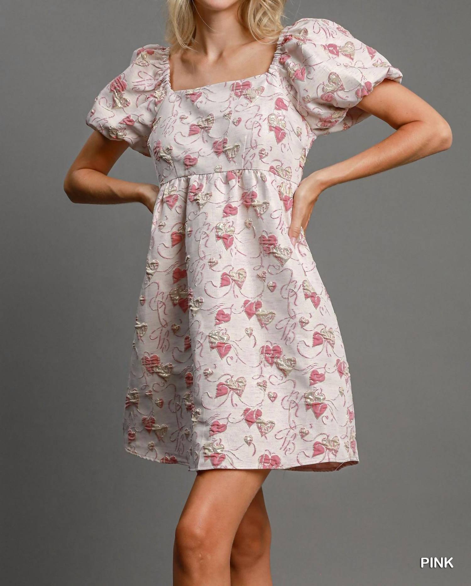 Umgee - Metallic Heart Dress