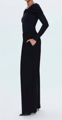 PISTOLA Eden Pleated Barrel Trouser in night out - women's pants - detail view