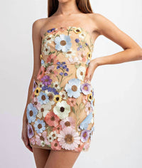 Edit By Nine - Emelia 3d Floral Lace Mini Dress