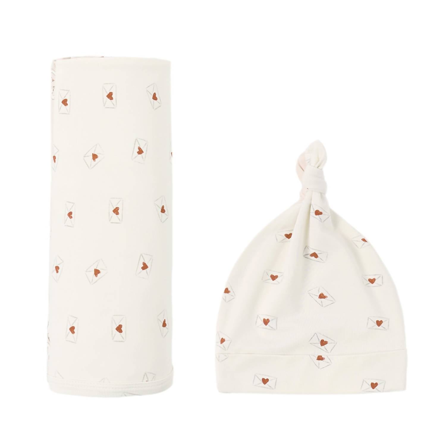 Quincy Mae - Kids' Bamboo Swaddle & Knotted Hat