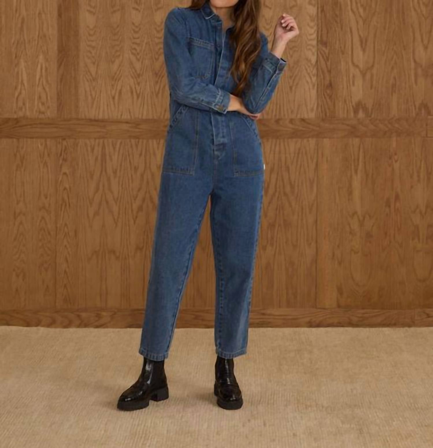 Rylee + Cru - Long Sleeve Coverall Jumpsuit