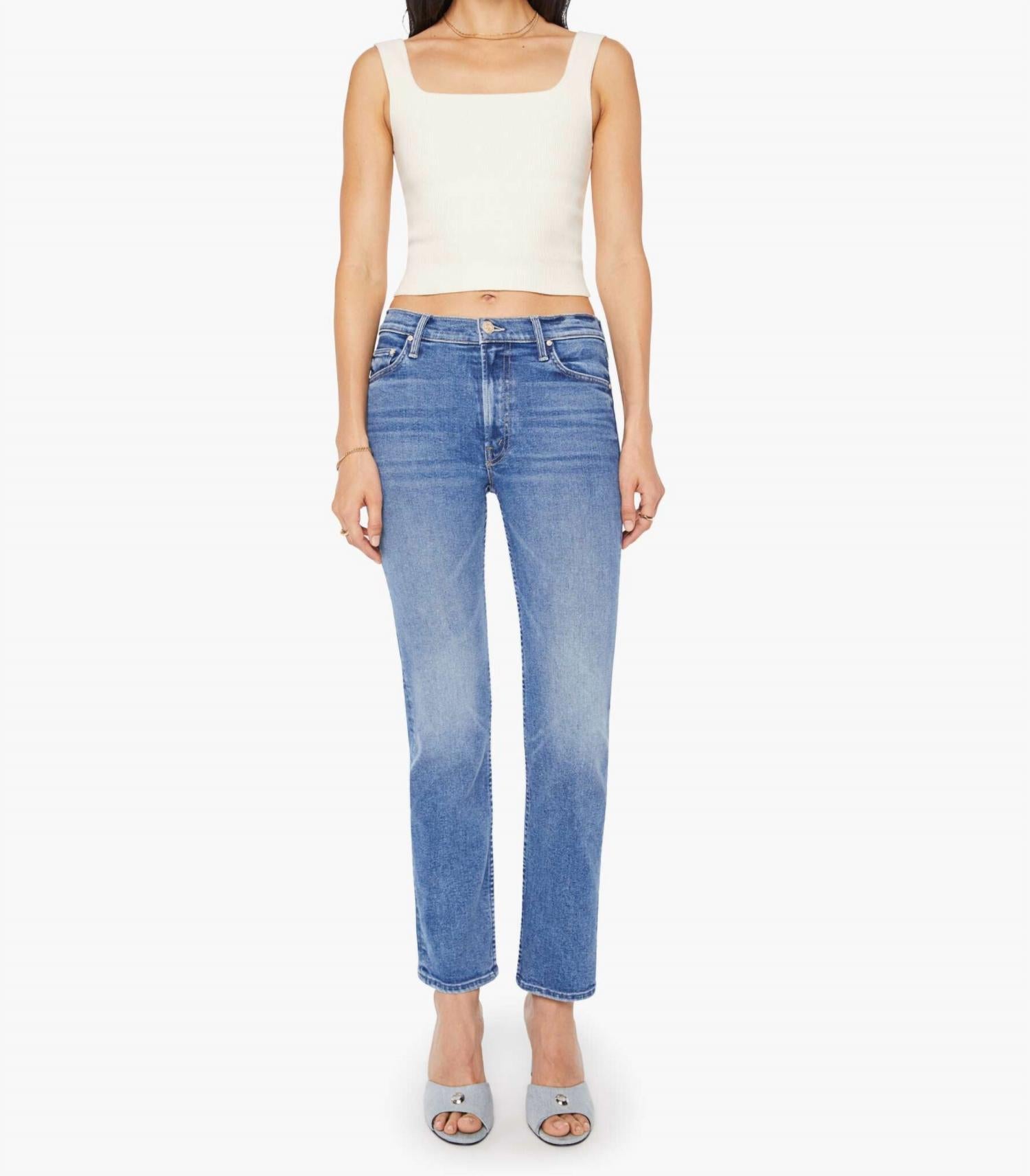 Mother - Mid Rise Rider Hover Jean