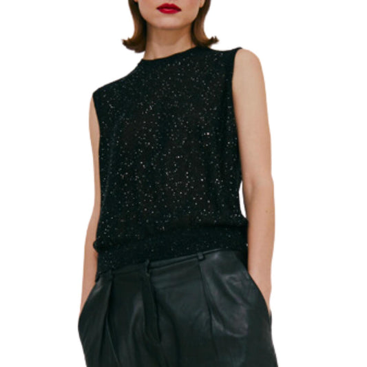 Autumn Cashmere - Sequin Blouson Muscle Tank