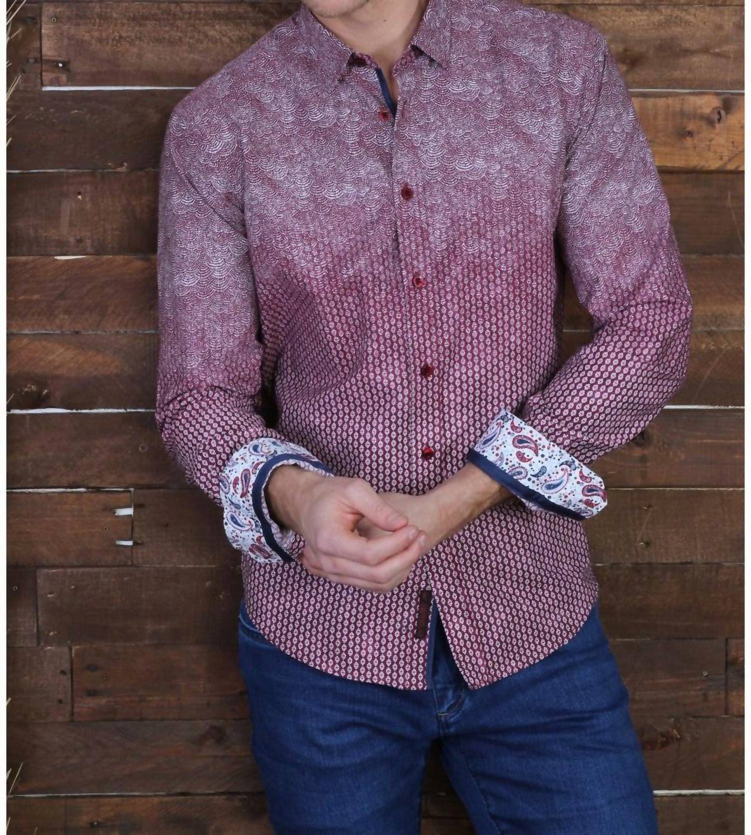 Eight X - Blended Button Down Shirt With Trim