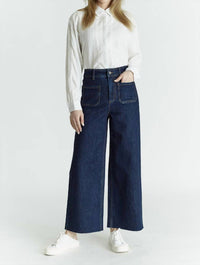 Oat New York - Women's Pocket Wide Leg Hi Rise Jeans