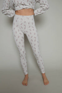 Sister Bloom - Rib Knit Henley & Long John Pajama Set