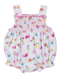 Kissy Kissy - Girl's Ocean Antics Smocked Bubble Romper