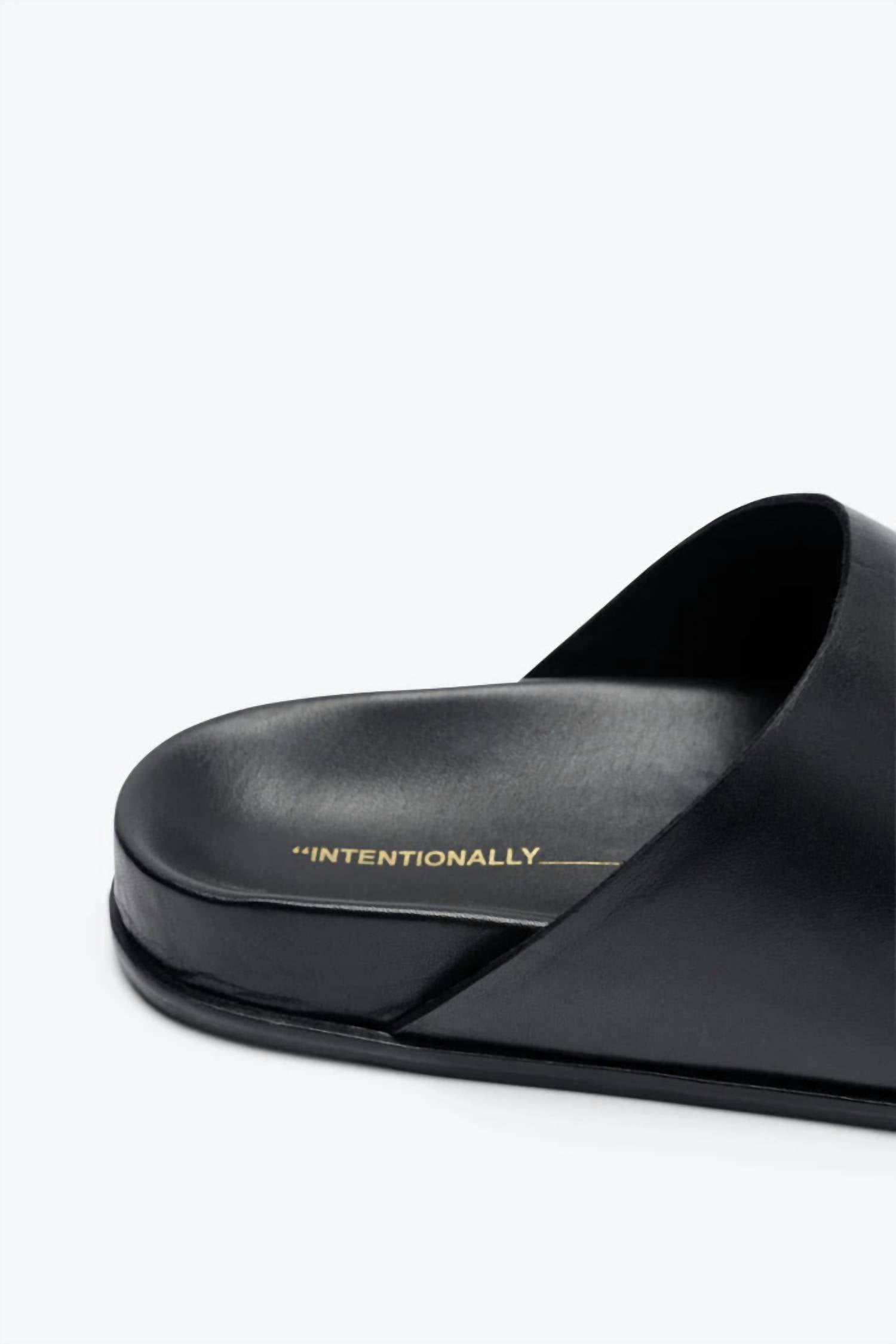 Intentionally Blank - Women Agatha Leather Slip On Mules