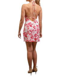 Olivaceous - Mavra High Neck Mini Dress