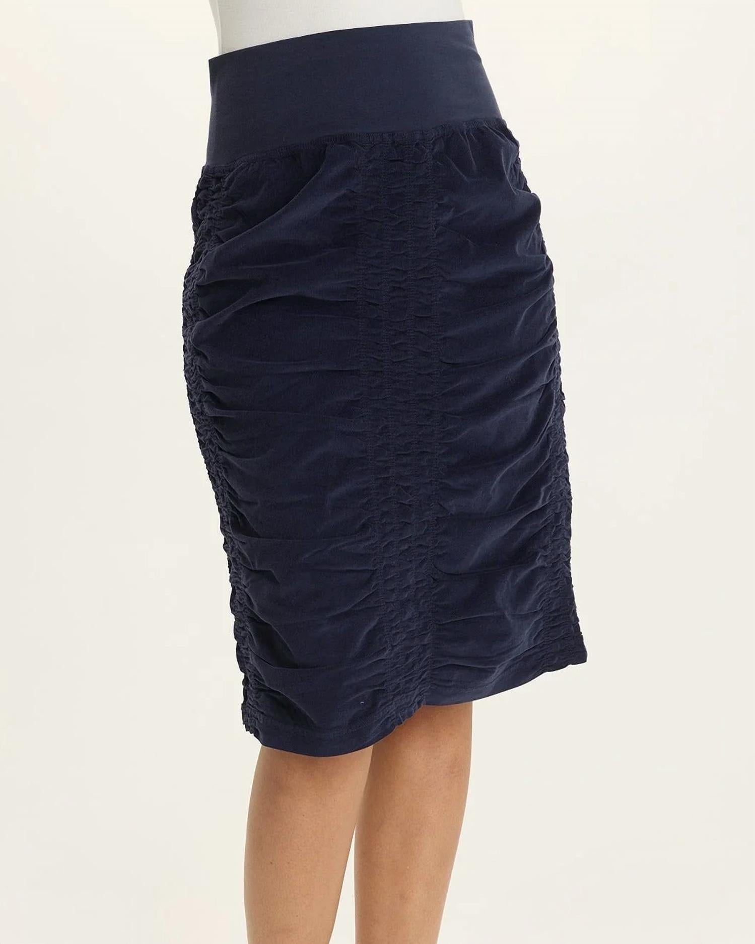 Xcvi - Stretch Cord Midi Trace Skirt
