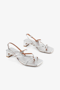 INTENTIONALLY BLANK Women's Pup Slingback Sandal in mercury - women's sandal - detail view