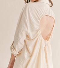Sage The Label - Clementine Crush Cutout Back Shirt