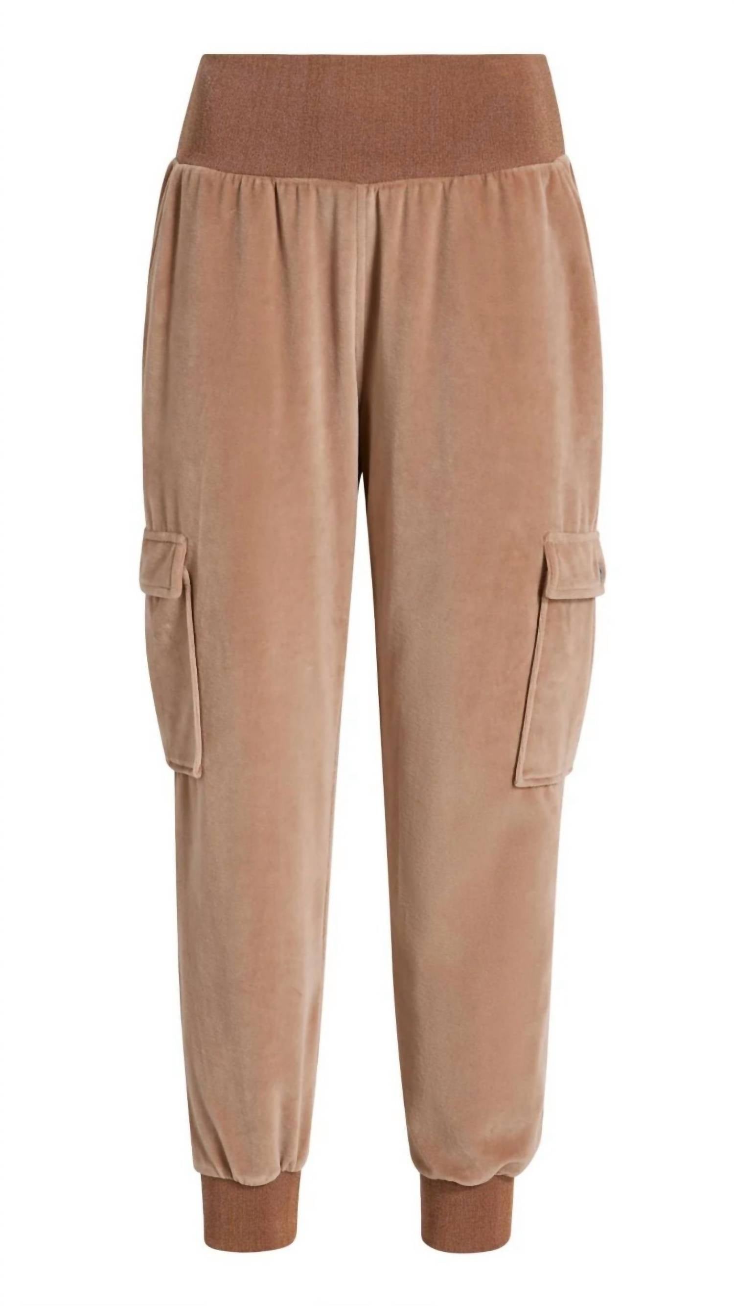 cinq a sept Velour Giles Pant in mocha - women's pants - view 6