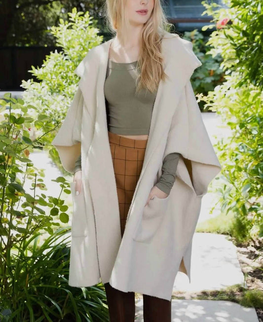 Leto - Ruana Hooded Cardigan