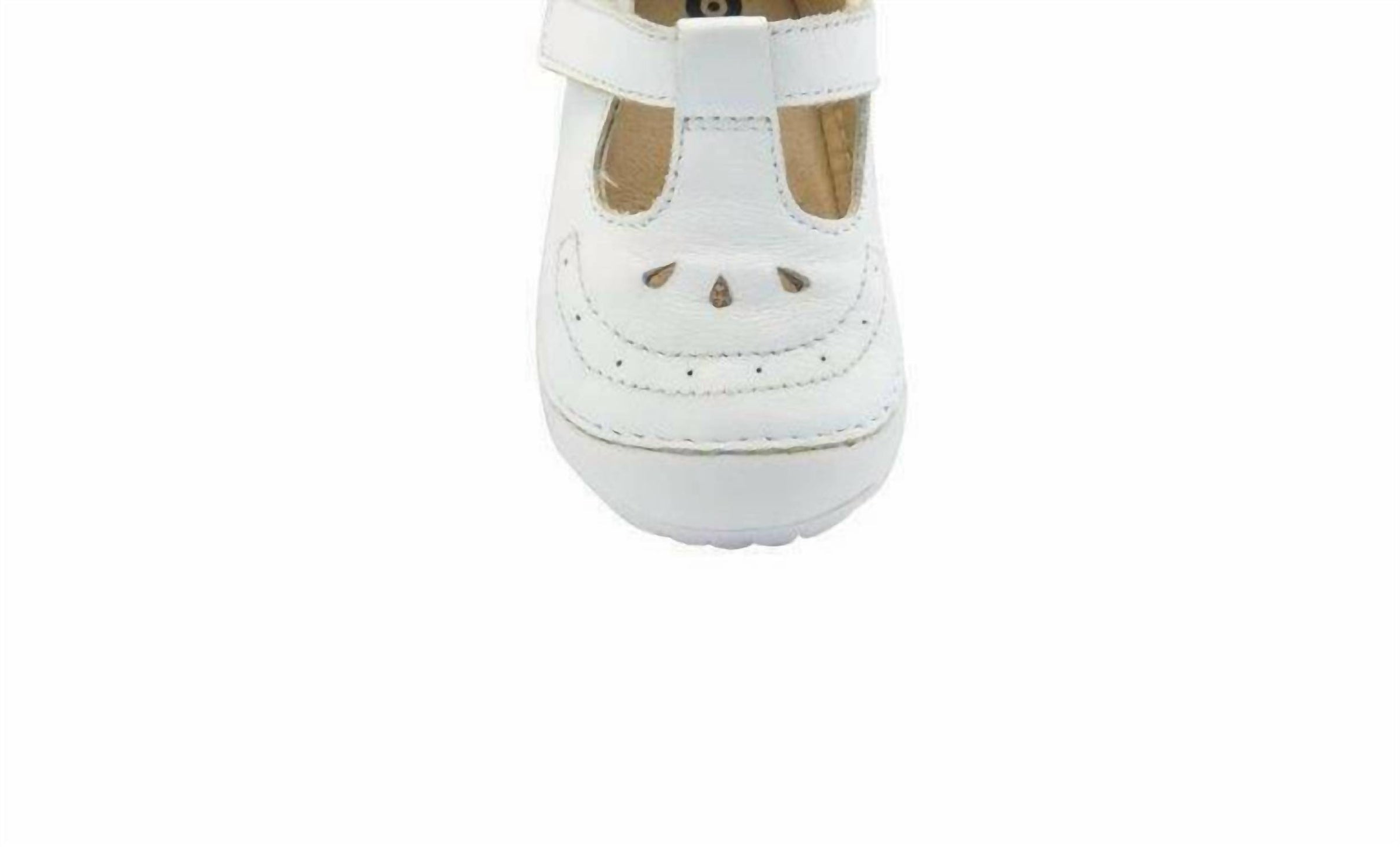 OLDSOLES Girl's Royal Pave Shoes in snow white sole - kids' shoe - detail view