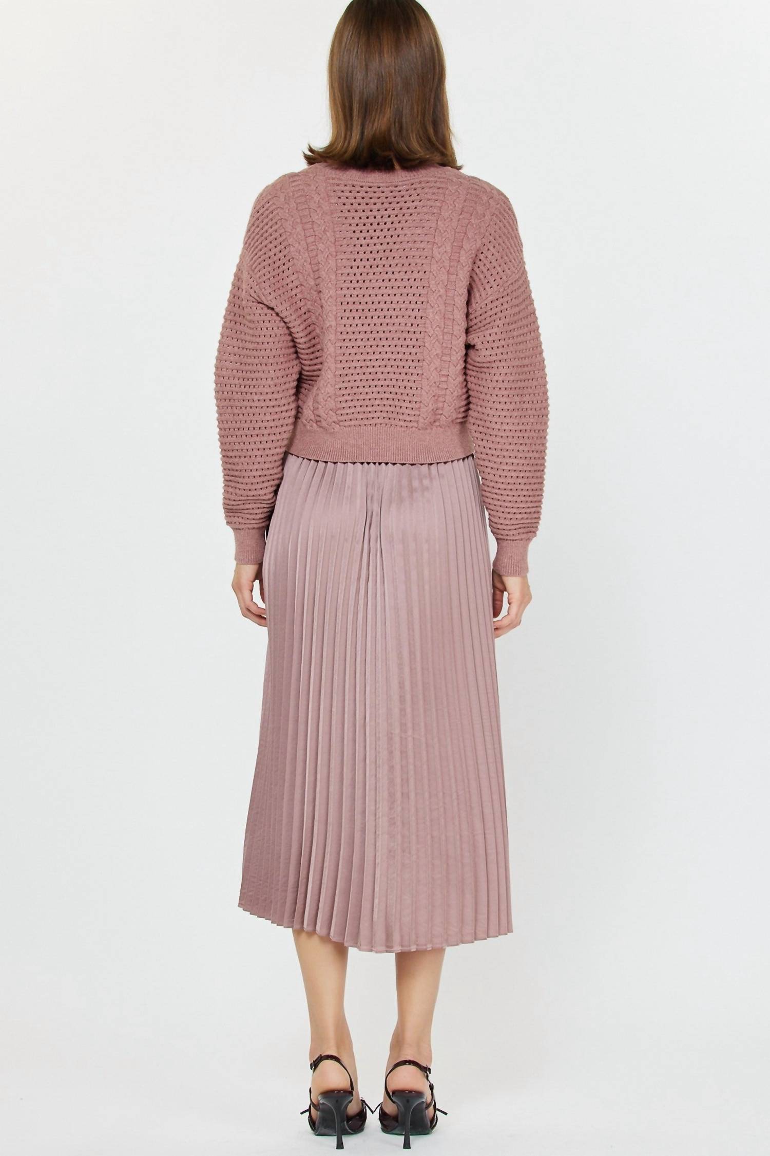 Current Air - PULLOVER SWEATER & PLEATED DRESS SETS