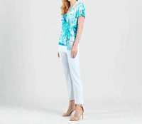 Clara Sunwoo - Faux Wrap Side Tie Top
